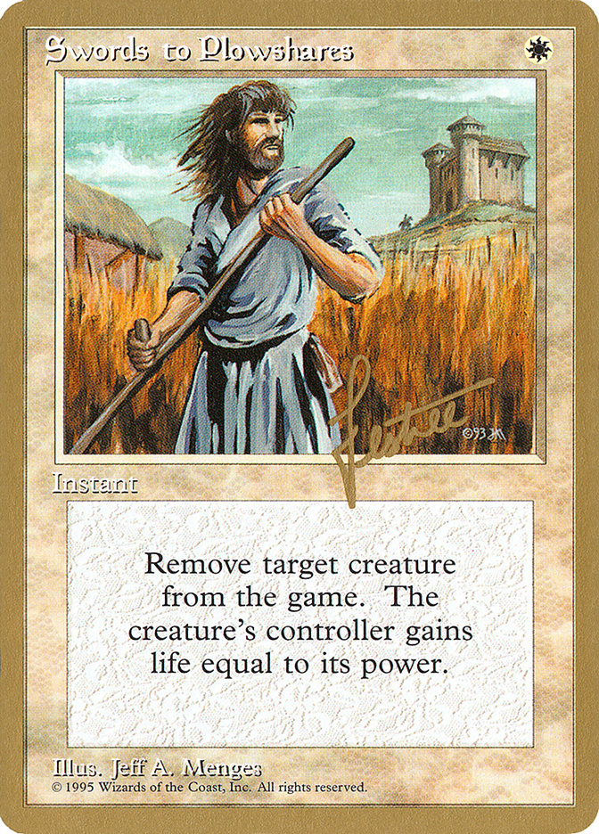 Swords to Plowshares (Bertrand Lestree) [Pro Tour Collector Set] | The CG Realm