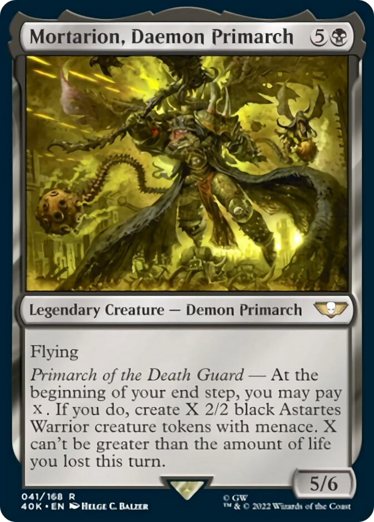 Mortarion, Daemon Primarch (Surge Foil) [Warhammer 40,000] | The CG Realm