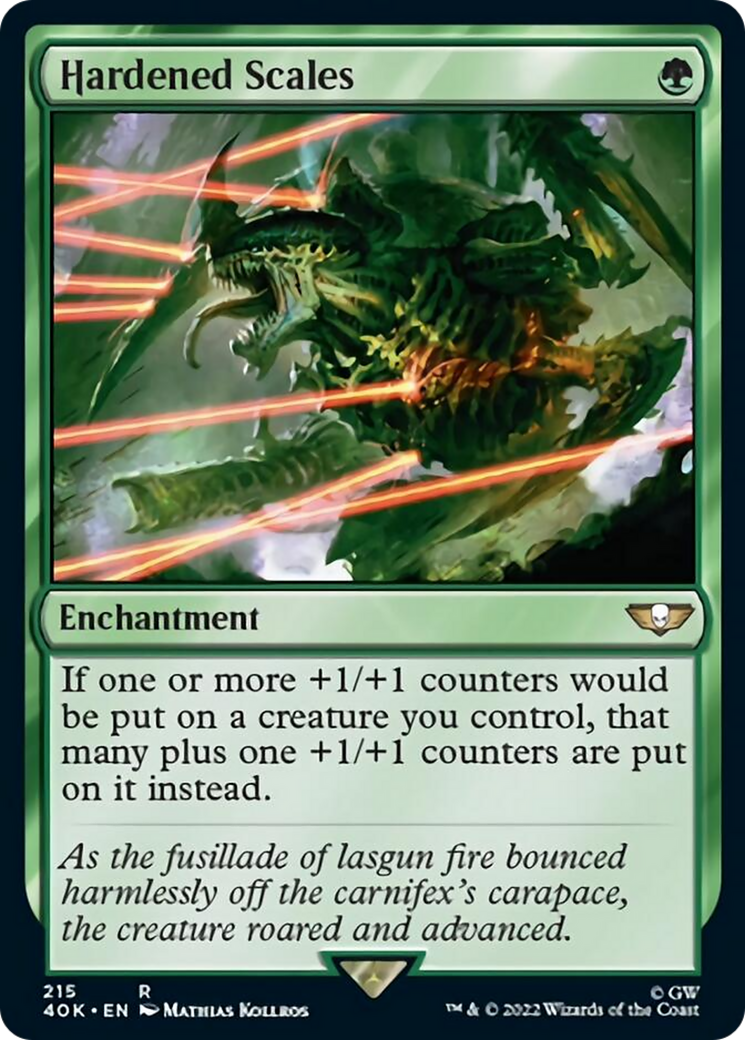 Hardened Scales (Surge Foil) [Warhammer 40,000] | The CG Realm