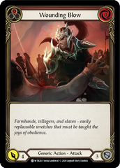 Wounding Blow (Red) [U-WTR203] (Welcome to Rathe Unlimited)  Unlimited Rainbow Foil | The CG Realm