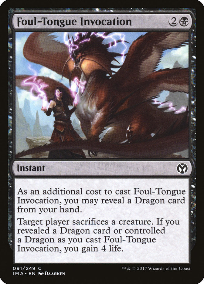 Foul-Tongue Invocation [Iconic Masters] | The CG Realm