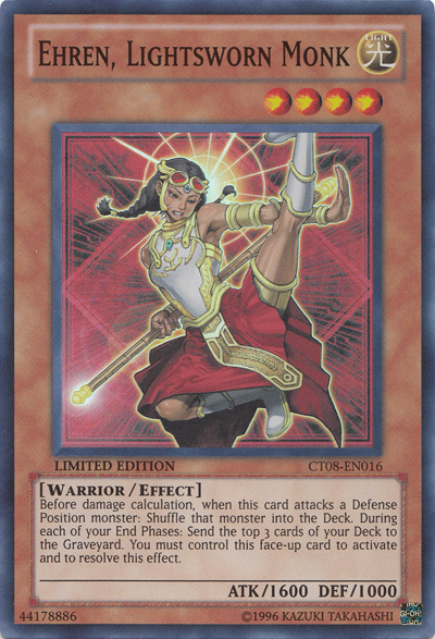 Ehren, Lightsworn Monk [CT08-EN016] Super Rare | The CG Realm