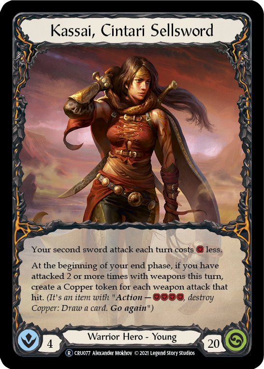 Kassai, Cintari Sellsword [U-CRU077] (Crucible of War Unlimited)  Unlimited Normal | The CG Realm