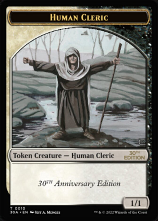 Human Cleric Token (30A-010) - 30th Anniversary Tokens