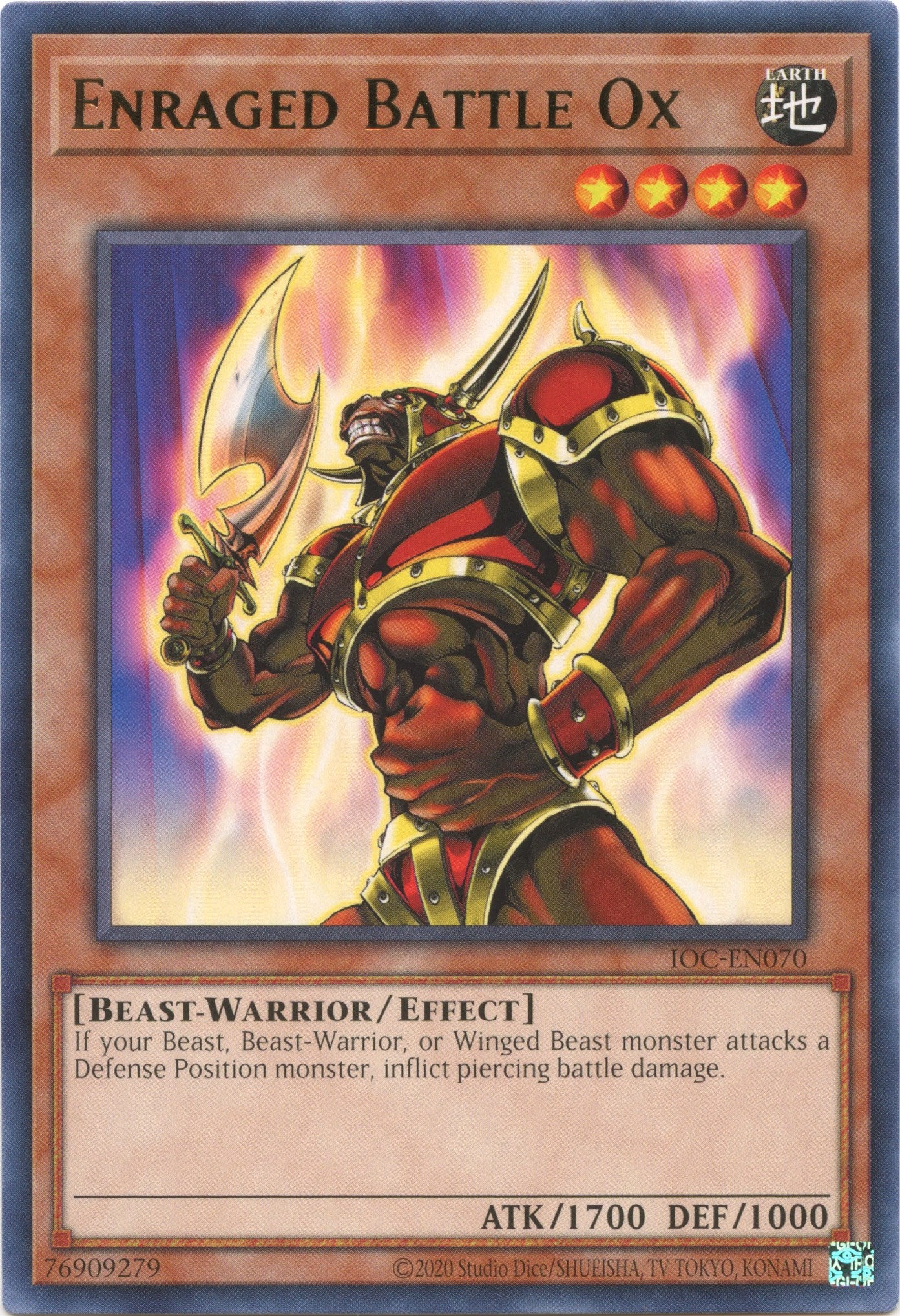 Enraged Battle Ox (25th Anniversary) [IOC-EN070] Rare | The CG Realm