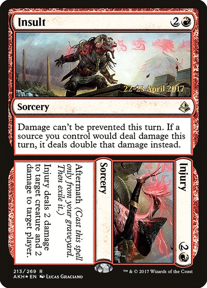 Insult // Injury [Amonkhet Prerelease Promos] | The CG Realm