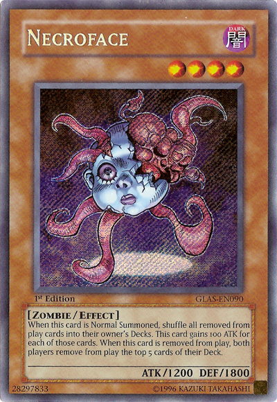 Necroface [GLAS-EN090] Secret Rare | The CG Realm