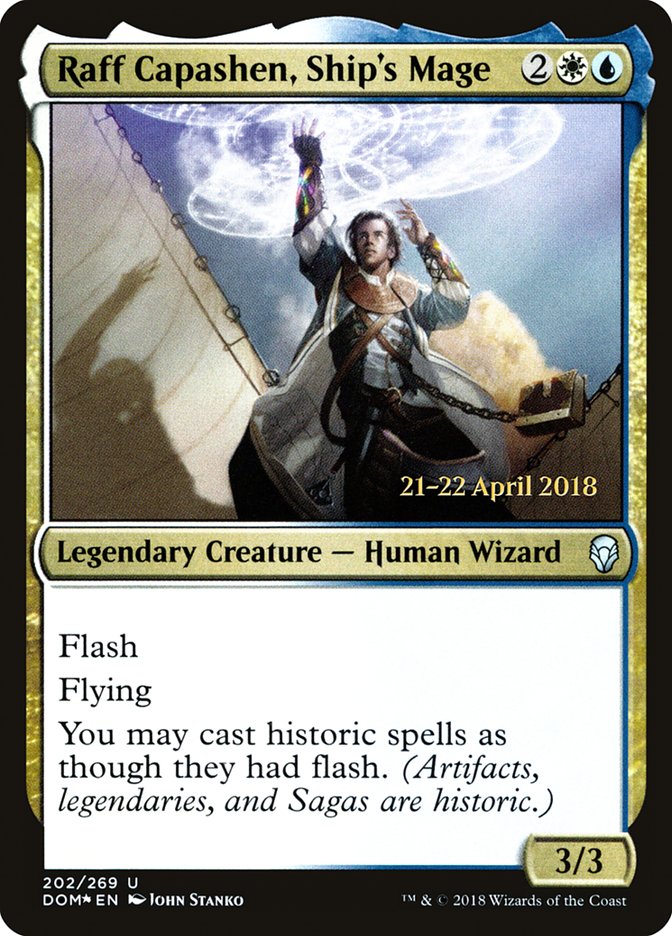 Raff Capashen, Ship's Mage [Dominaria Prerelease Promos] | The CG Realm