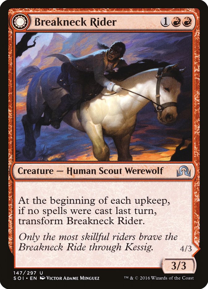 Breakneck Rider // Neck Breaker [Shadows over Innistrad] | The CG Realm