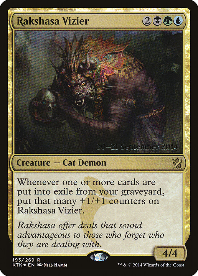 Rakshasa Vizier [Khans of Tarkir Prerelease Promos] | The CG Realm