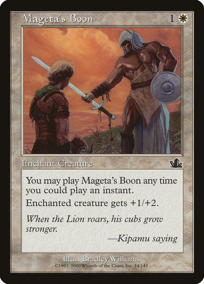 Mageta's Boon [Prophecy] | The CG Realm