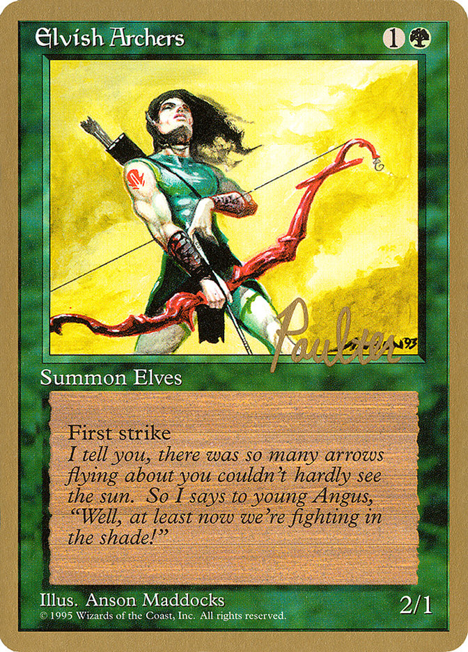 Elvish Archers (Preston Poulter) [Pro Tour Collector Set] | The CG Realm