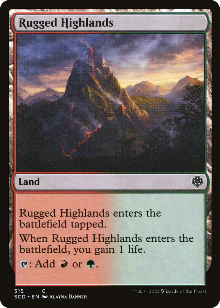 Rugged Highlands [Starter Commander Decks] | The CG Realm