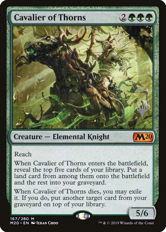 Cavalier of Thorns (Promo Pack) [Core Set 2020 Promos] | The CG Realm