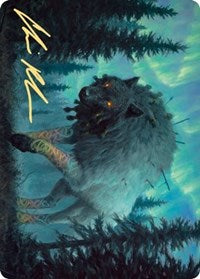 Sarulf, Realm Eater Art Card (Gold-Stamped Signature) [Kaldheim Art Series] | The CG Realm