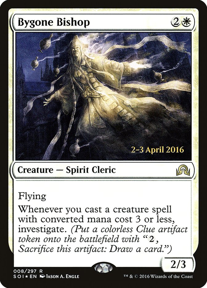 Bygone Bishop [Shadows over Innistrad Prerelease Promos] | The CG Realm