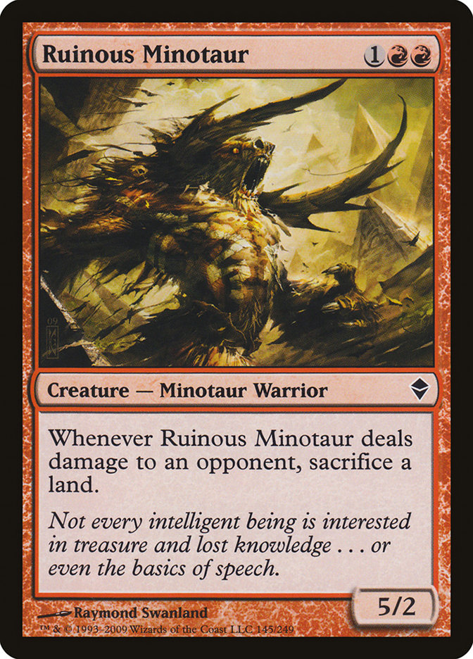 Ruinous Minotaur [Zendikar] | The CG Realm