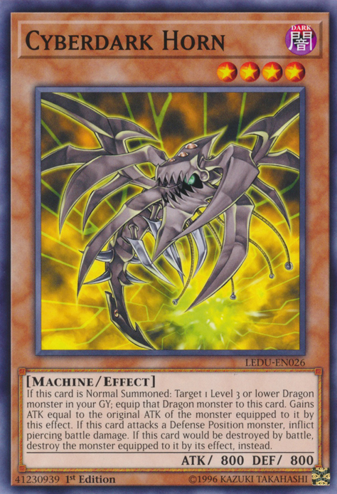 Cyberdark Horn [LEDU-EN026] Common | The CG Realm