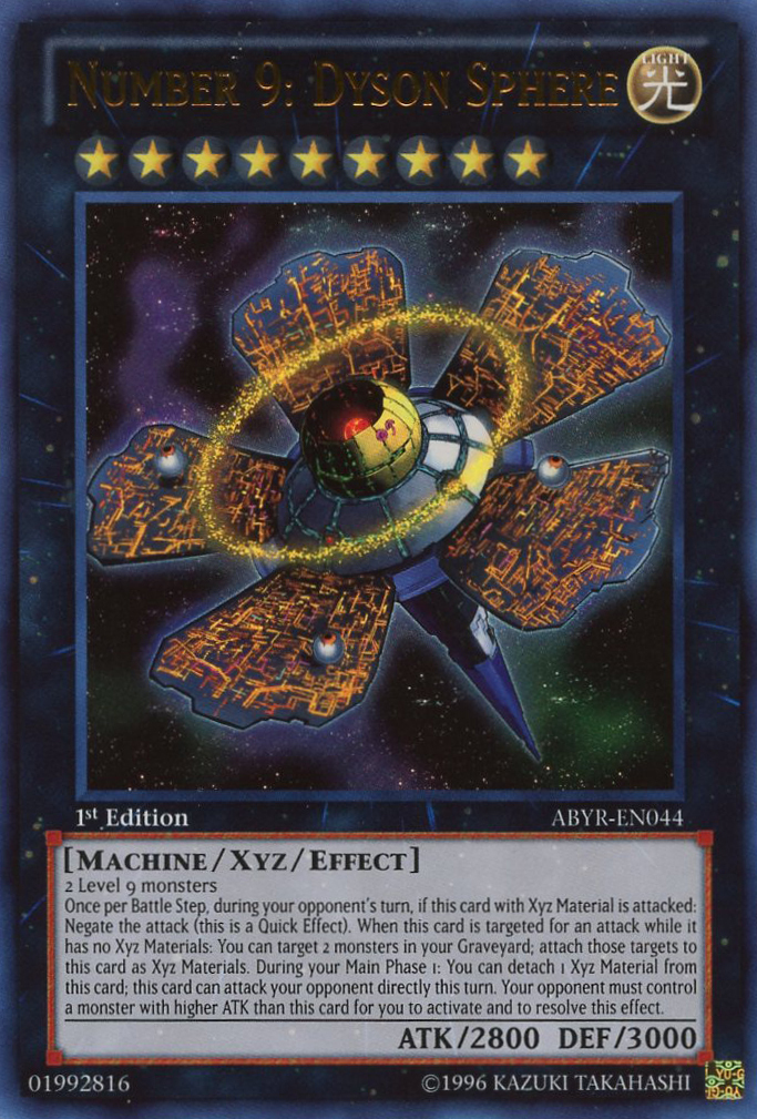 Number 9: Dyson Sphere [ABYR-EN044] Ultra Rare | The CG Realm