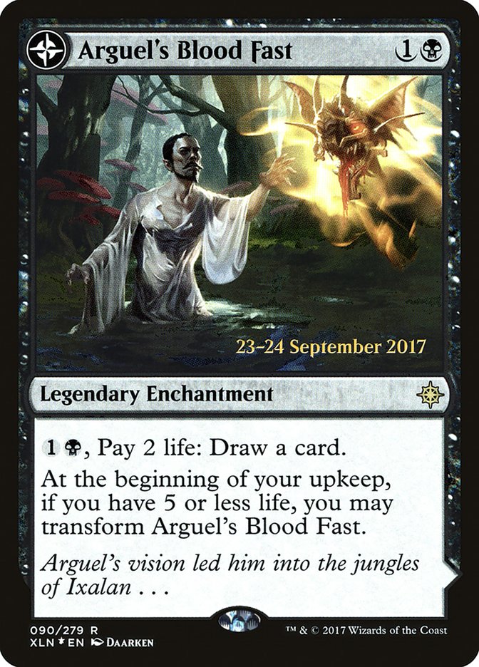 Arguel's Blood Fast // Temple of Aclazotz [Ixalan Prerelease Promos] | The CG Realm