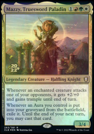 Mazzy, Truesword Paladin [Commander Legends: Battle for Baldur's Gate Prerelease Promos] | The CG Realm