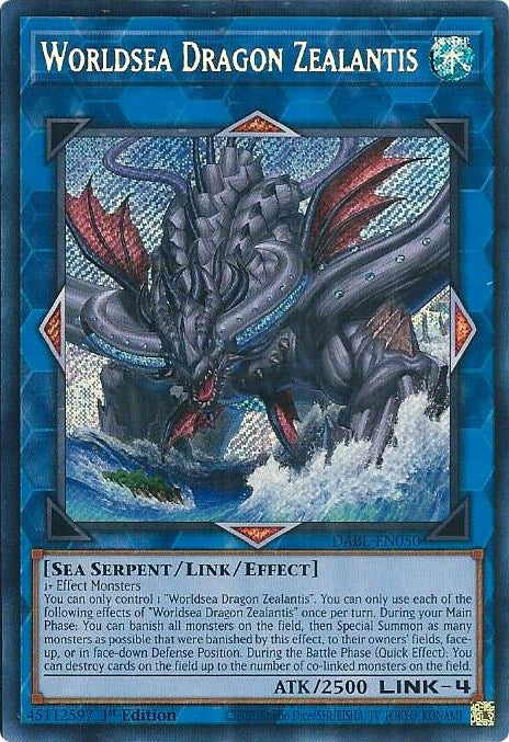 Worldsea Dragon Zealantis [DABL-EN050] Secret Rare | The CG Realm