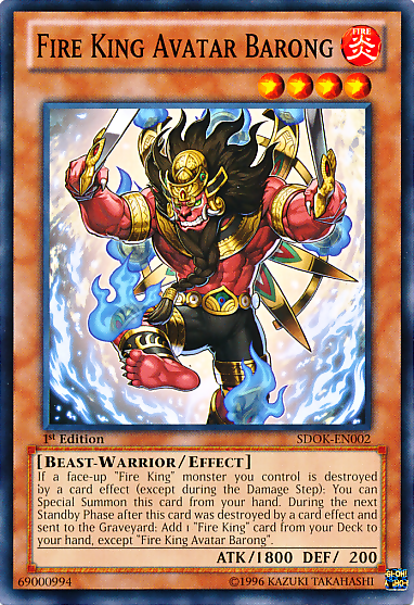 Fire King Avatar Barong [SDOK-EN002] Common | The CG Realm