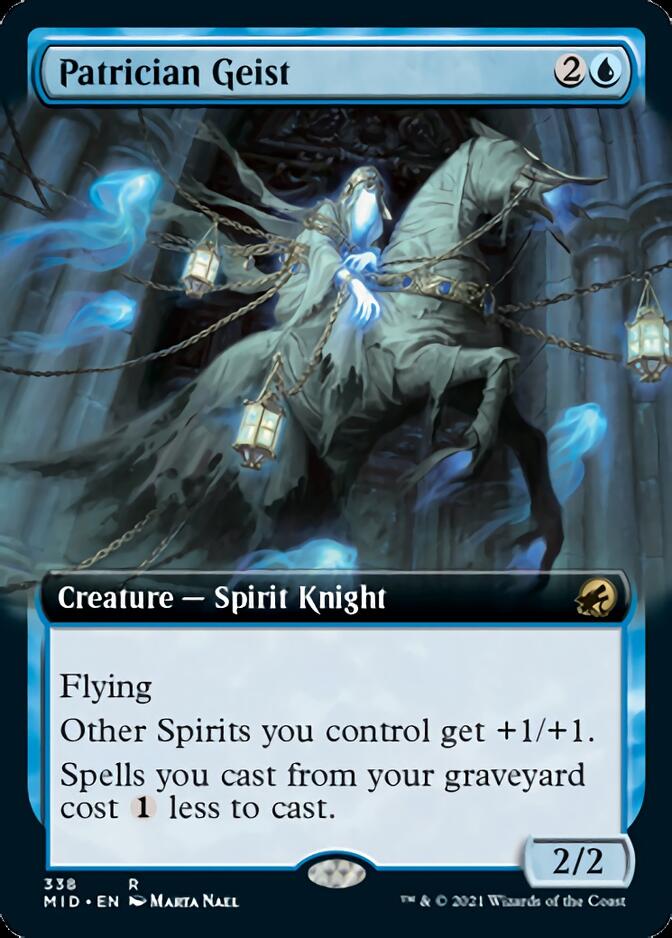 Patrician Geist (Extended Art) [Innistrad: Midnight Hunt] | The CG Realm