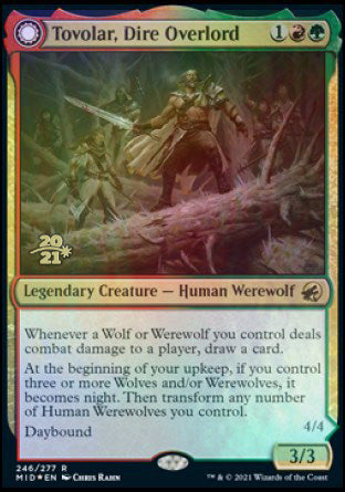 Tovolar, Dire Overlord (PRE-246) - Innistrad: Midnight Hunt Promos: (Double Faced Transform) Foil