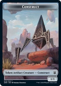 Construct // Drake Double-Sided Token [Zendikar Rising Tokens] | The CG Realm