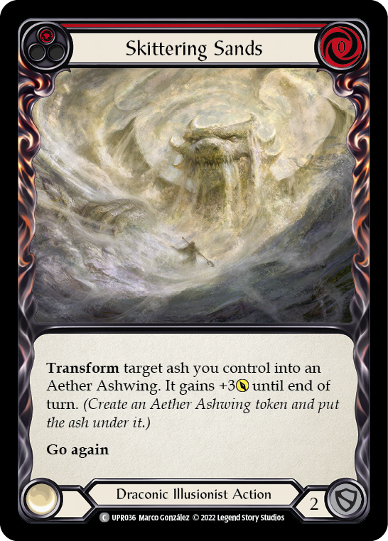 Skittering Sands (Red) [UPR036] (Uprising)  Rainbow Foil | The CG Realm