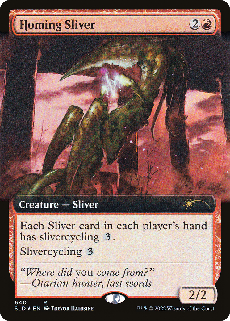 Homing Sliver (Extended Art) [Secret Lair Drop Promos] | The CG Realm