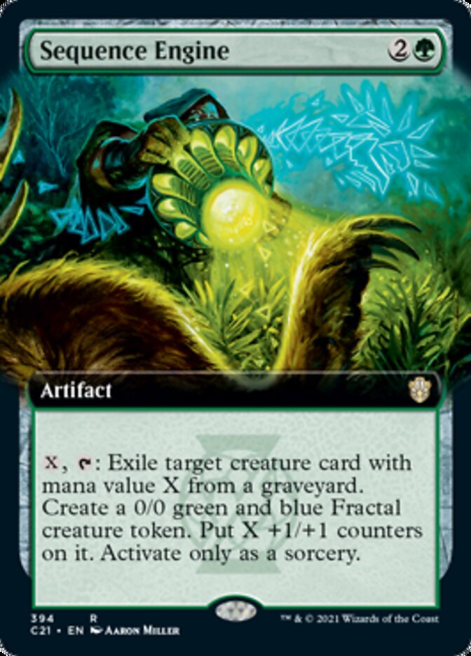 Sequence Engine (Extended Art) [Commander 2021] | The CG Realm