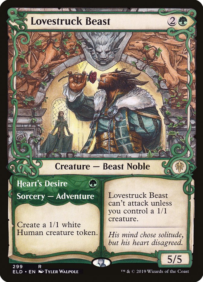 Lovestruck Beast // Heart's Desire (Showcase) [Throne of Eldraine] | The CG Realm