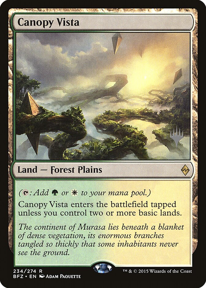 Canopy Vista [Battle for Zendikar Promos] | The CG Realm