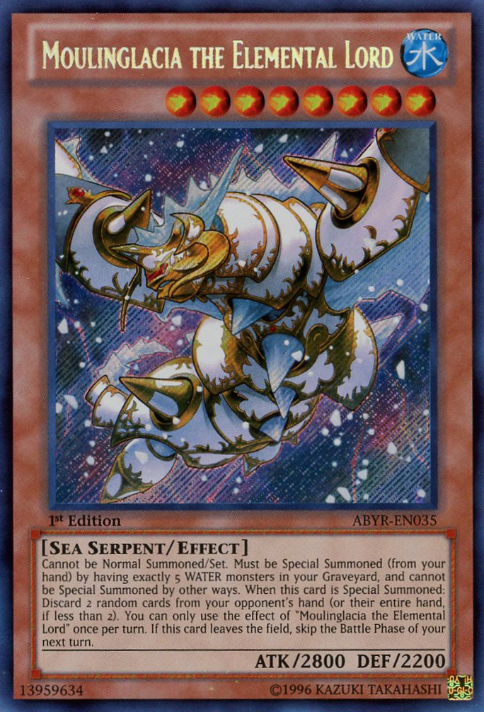 Moulinglacia the Elemental Lord [ABYR-EN035] Secret Rare | The CG Realm