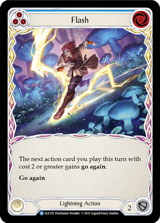 Flash (Blue) [ELE179] (Tales of Aria)  1st Edition Normal | The CG Realm