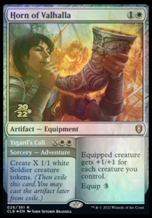 Horn of Valhalla // Ysgard's Call [Commander Legends: Battle for Baldur's Gate Prerelease Promos] | The CG Realm
