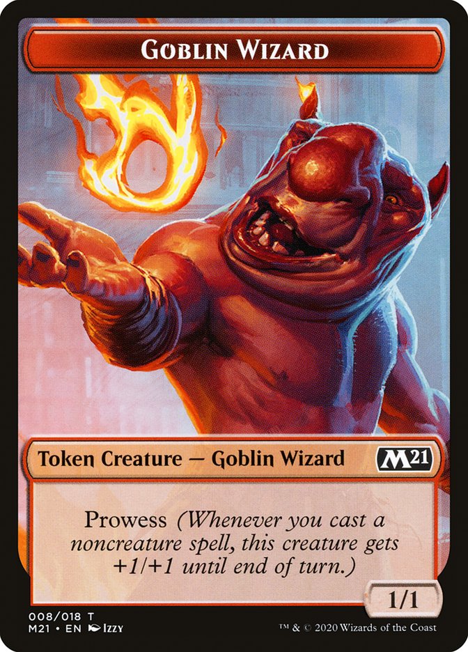 Demon // Goblin Wizard Double-Sided Token [Core Set 2021 Tokens] | The CG Realm