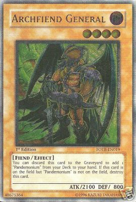 Archfiend General [FOTB-EN019] Ultimate Rare | The CG Realm