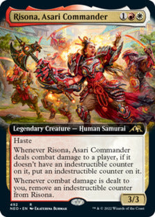 Risona, Asari Commander (Extended Art) [Kamigawa: Neon Dynasty] | The CG Realm