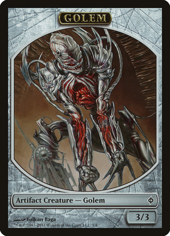 Golem Token [New Phyrexia Tokens] | The CG Realm