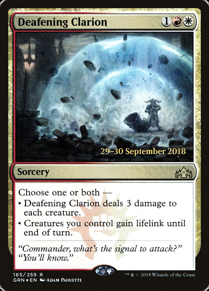 Deafening Clarion [Guilds of Ravnica Prerelease Promos] | The CG Realm