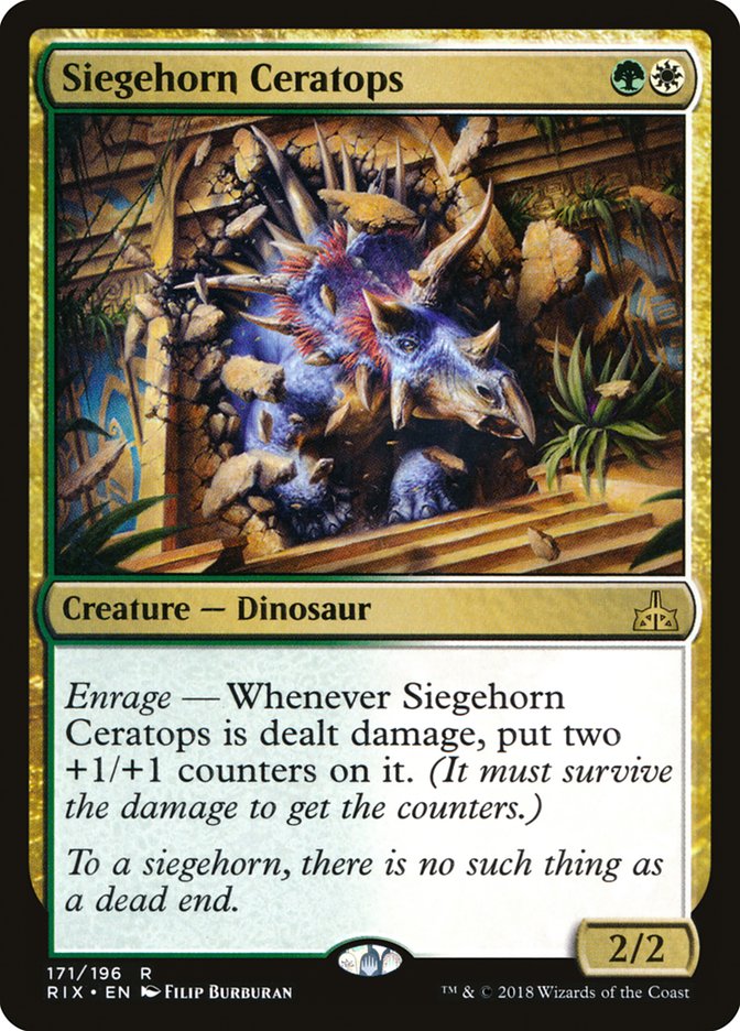 Siegehorn Ceratops [Rivals of Ixalan] | The CG Realm