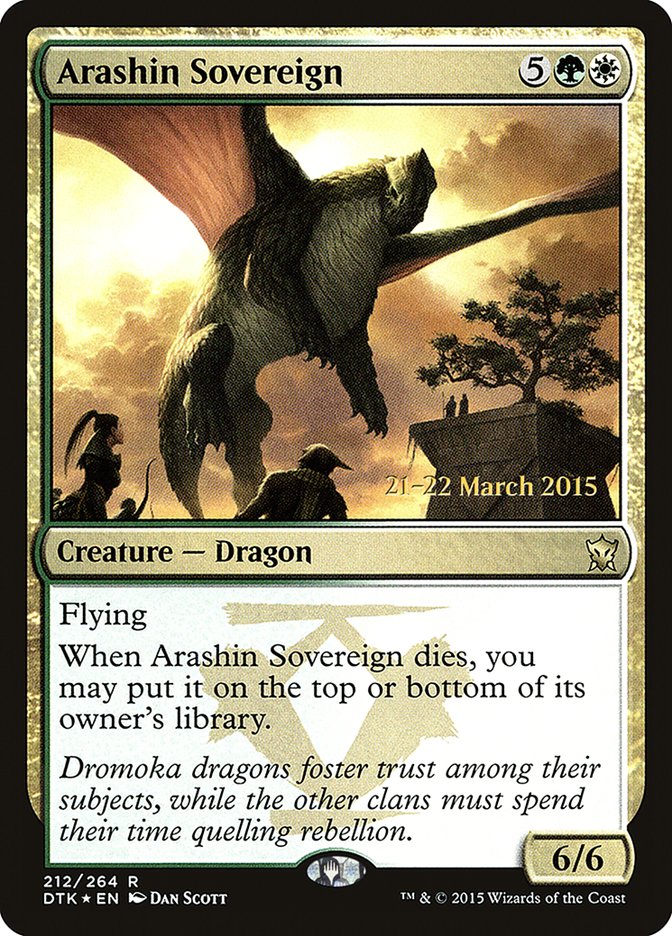 Arashin Sovereign [Dragons of Tarkir Prerelease Promos] | The CG Realm