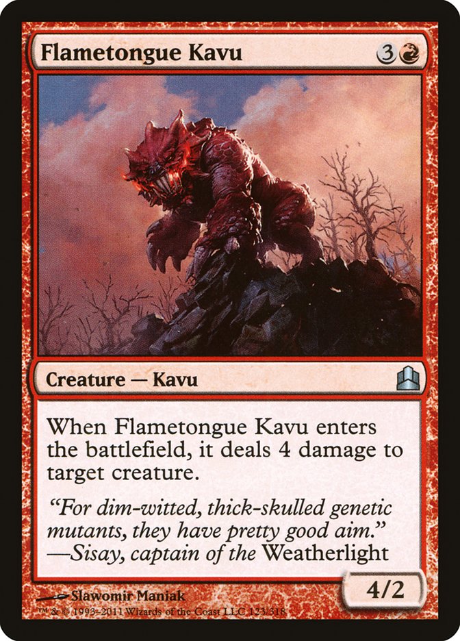 Flametongue Kavu [Commander 2011] | The CG Realm