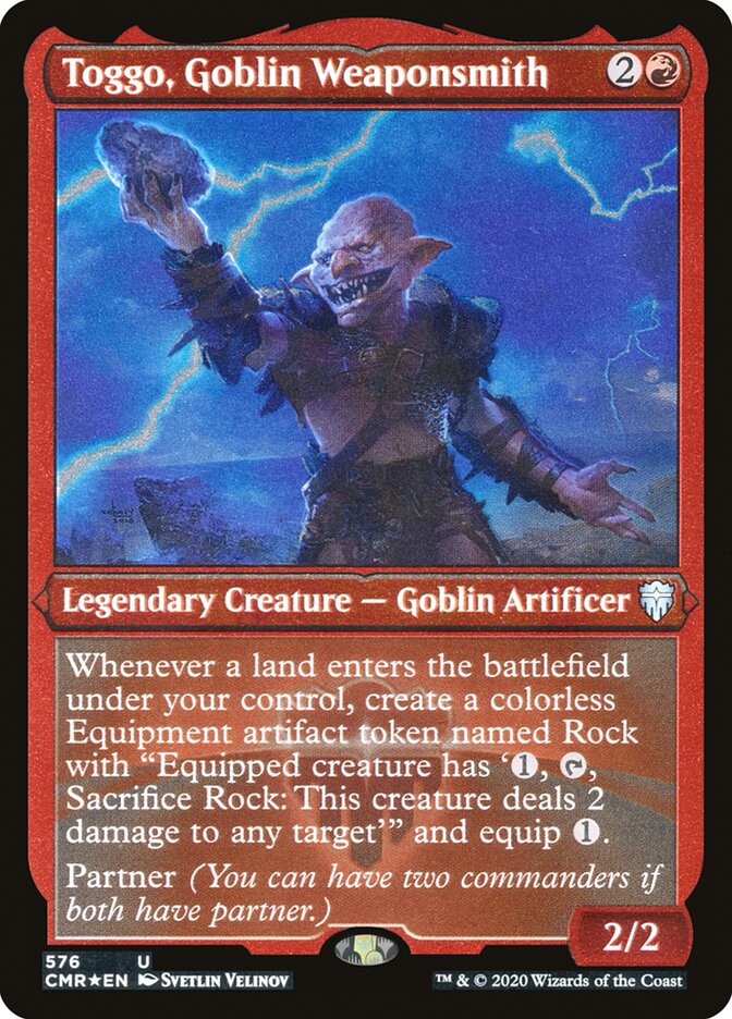 Toggo, Goblin Weaponsmith (Etched) [Commander Legends] | The CG Realm