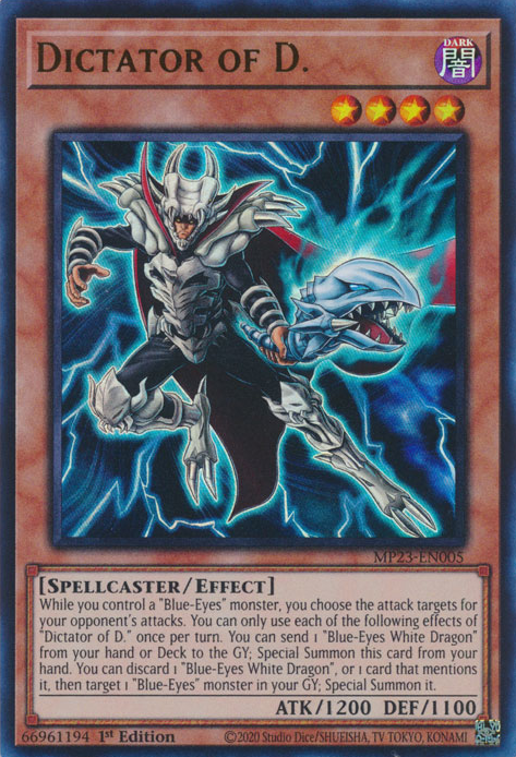 Dictator of D. [MP23-EN005] Ultra Rare | The CG Realm
