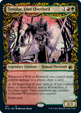 Tovolar, Dire Overlord (Showcase) (MID-311) - Innistrad: Midnight Hunt: (Showcase, Double Faced Transform)