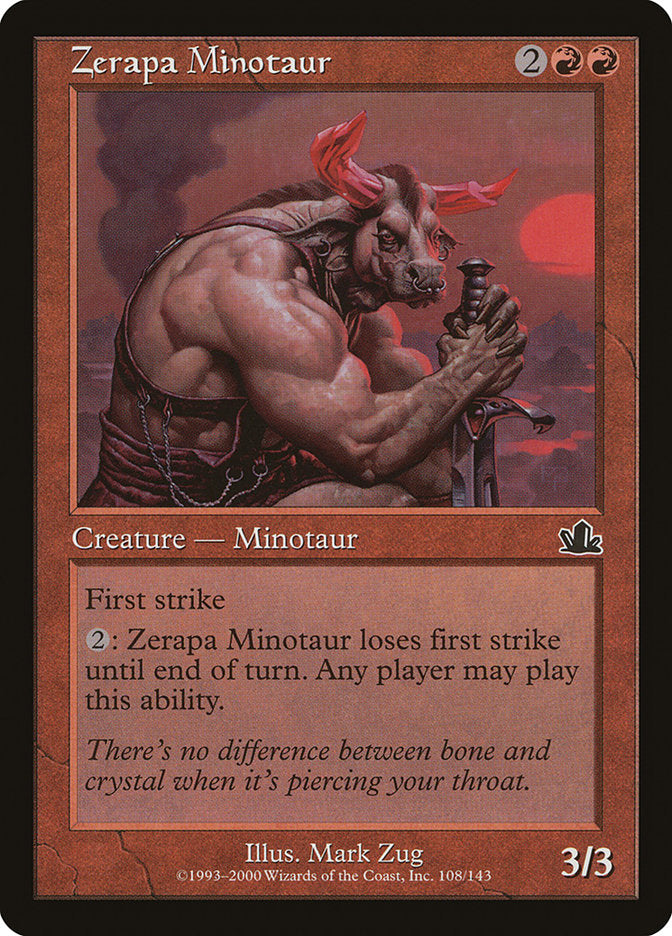 Zerapa Minotaur [Prophecy] | The CG Realm